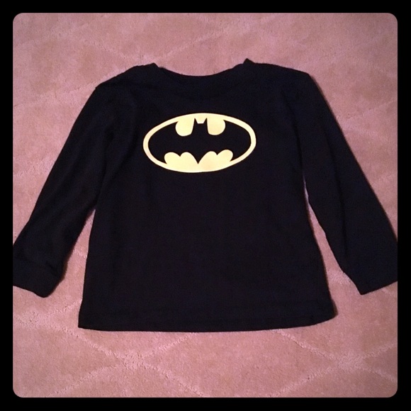 Child Batman Long Sleeve Shirt Size 5t 